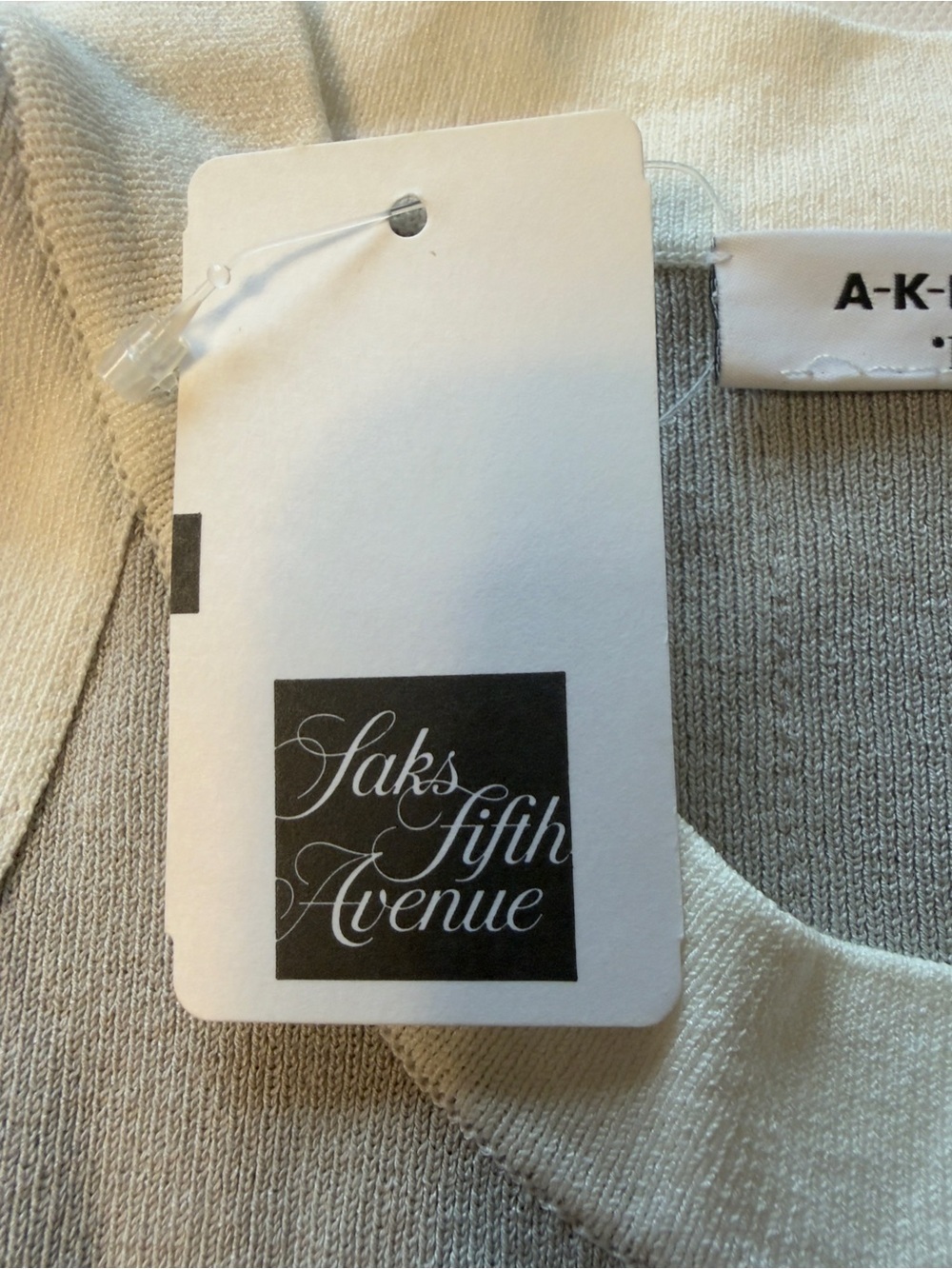 NWT Women's Akris Punto Cream-Trimmed Gray Viscose Shell Size 8 MSRP $375 (KB10) - Picture 8 of 9
